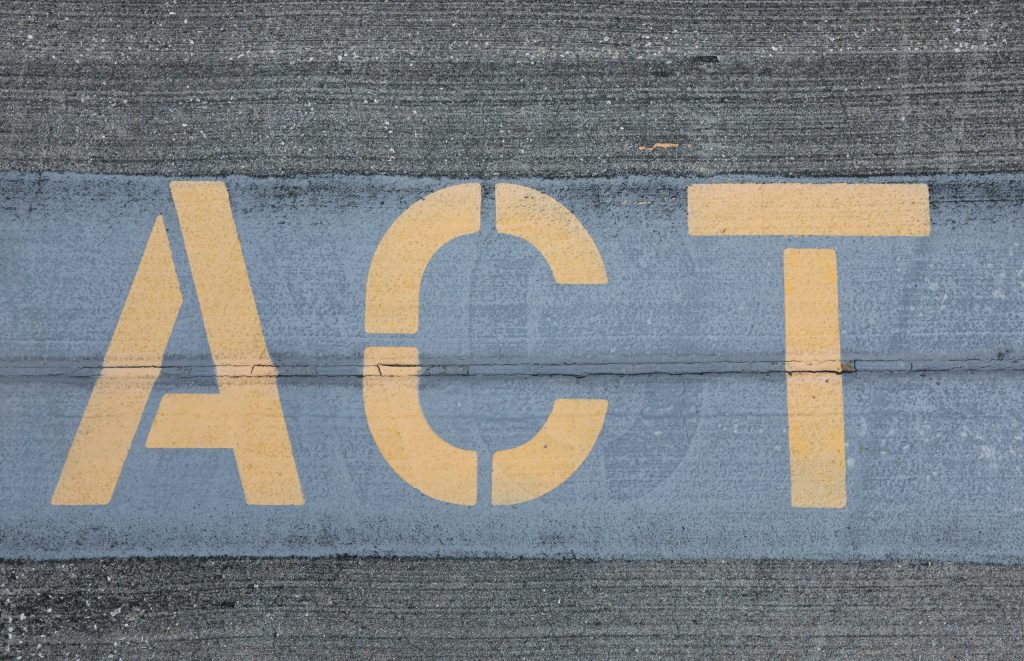 Act - take the first step
