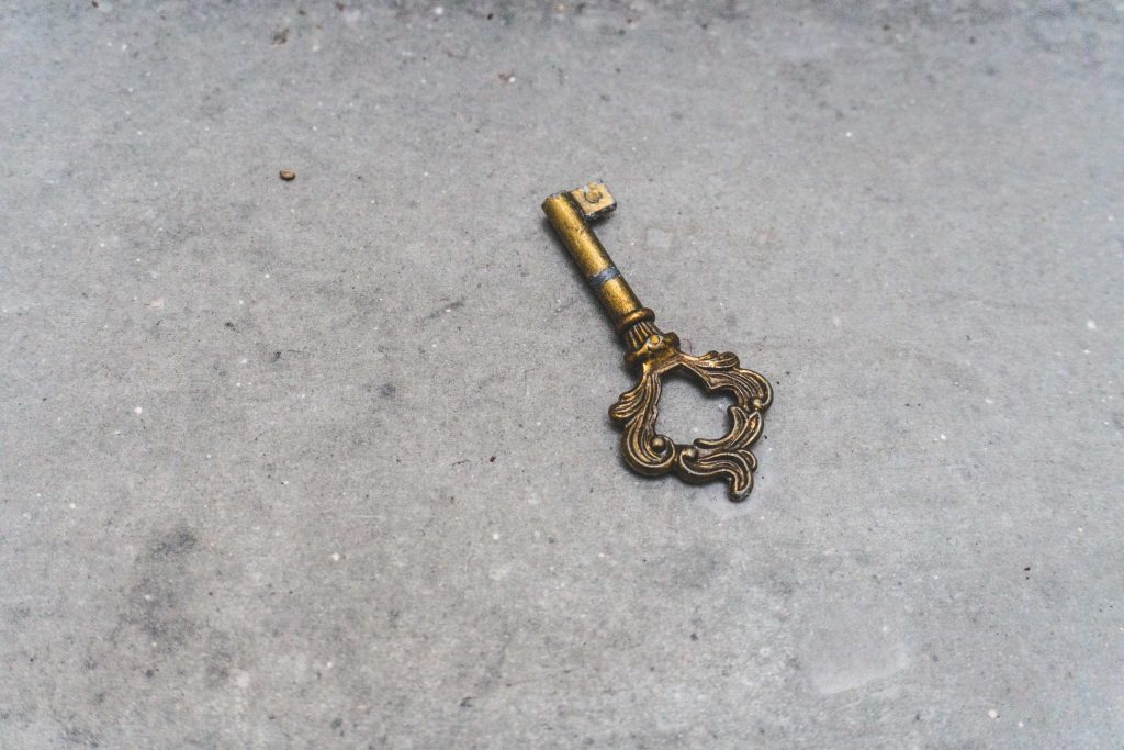 you gold the key